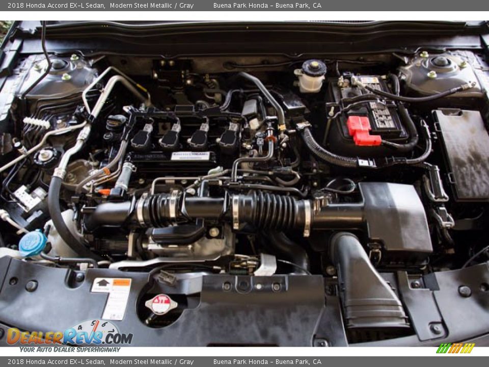 2018 Honda Accord EX-L Sedan Modern Steel Metallic / Gray Photo #34