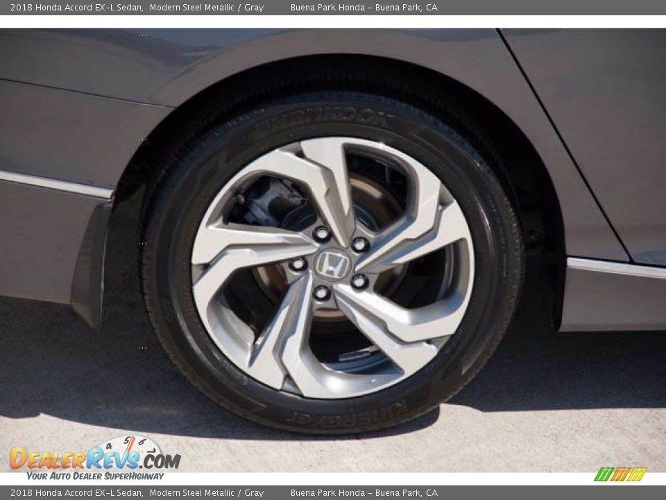2018 Honda Accord EX-L Sedan Modern Steel Metallic / Gray Photo #35