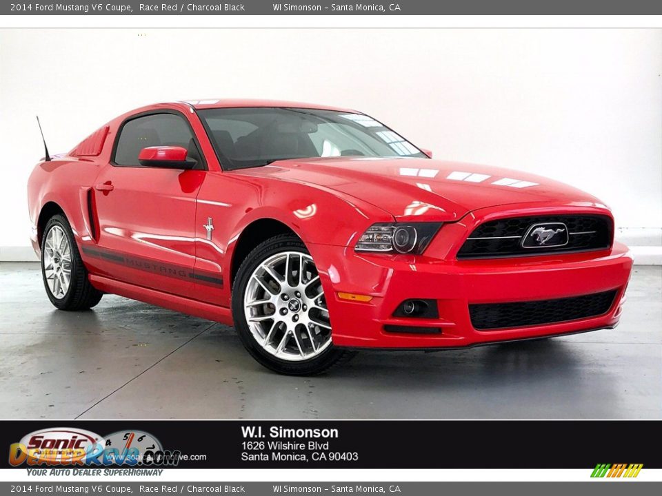 2014 Ford Mustang V6 Coupe Race Red / Charcoal Black Photo #1