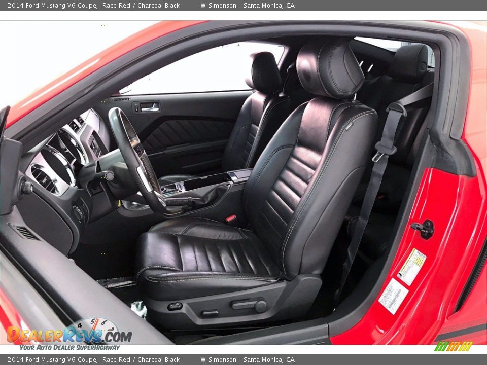 Front Seat of 2014 Ford Mustang V6 Coupe Photo #18