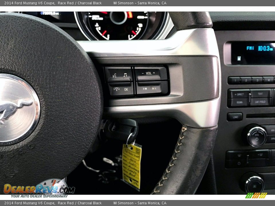 2014 Ford Mustang V6 Coupe Steering Wheel Photo #22