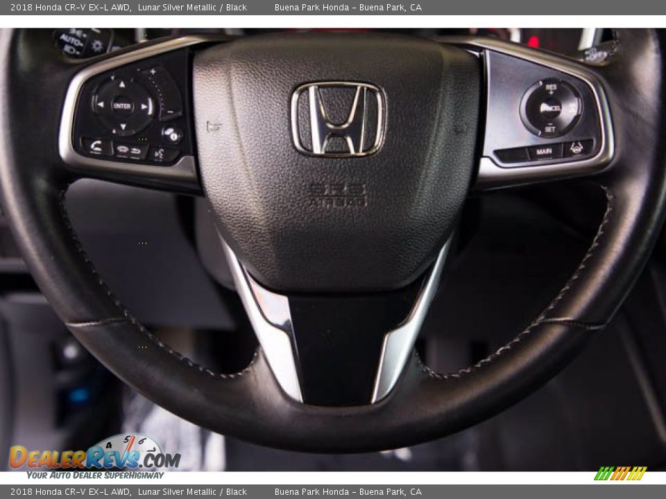 2018 Honda CR-V EX-L AWD Lunar Silver Metallic / Black Photo #11