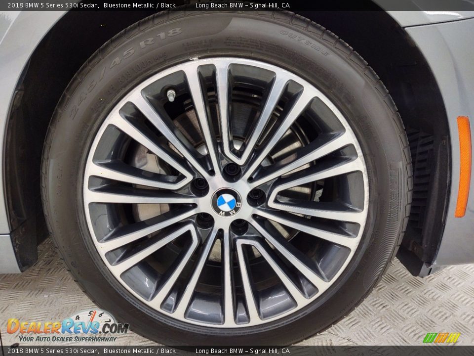 2018 BMW 5 Series 530i Sedan Bluestone Metallic / Black Photo #6