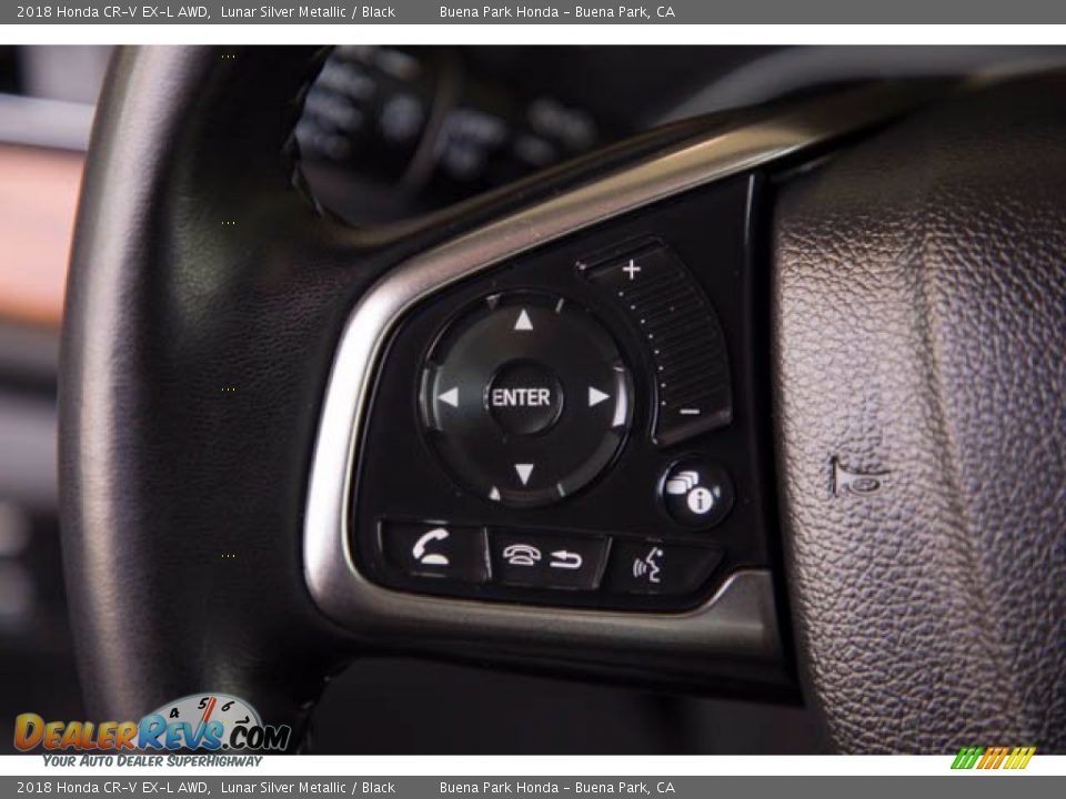 2018 Honda CR-V EX-L AWD Lunar Silver Metallic / Black Photo #12