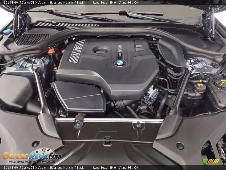 2018 BMW 5 Series 530i Sedan Bluestone Metallic / Black Photo #12