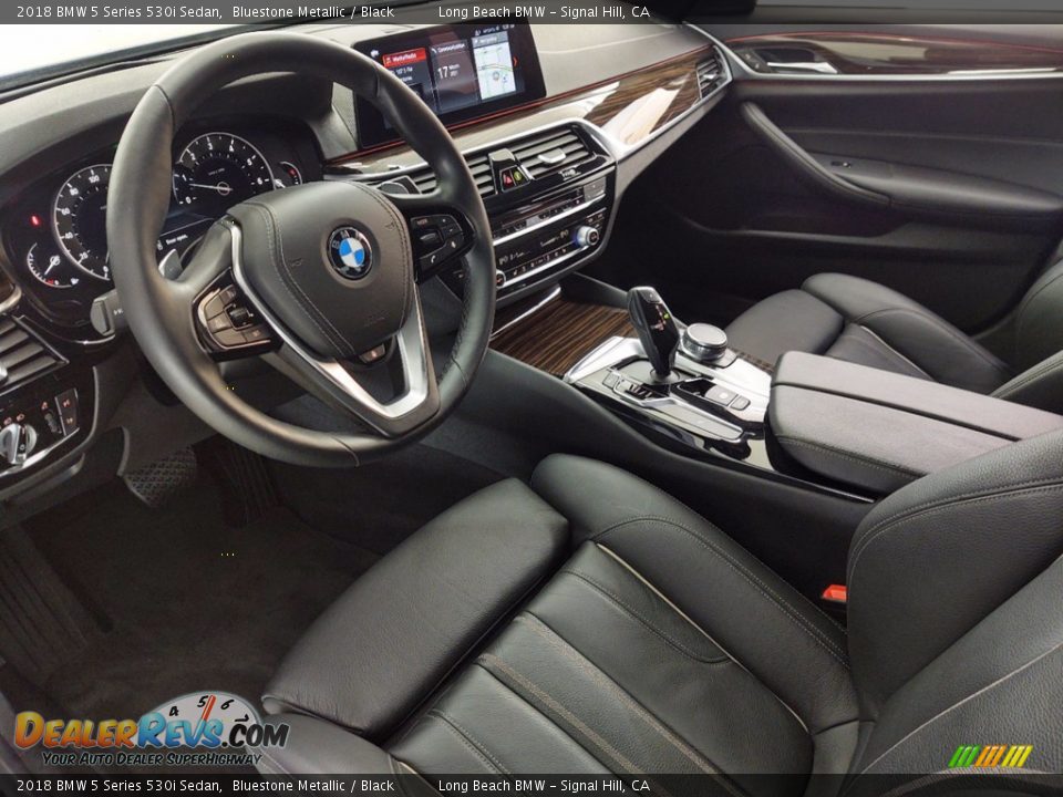 2018 BMW 5 Series 530i Sedan Bluestone Metallic / Black Photo #16