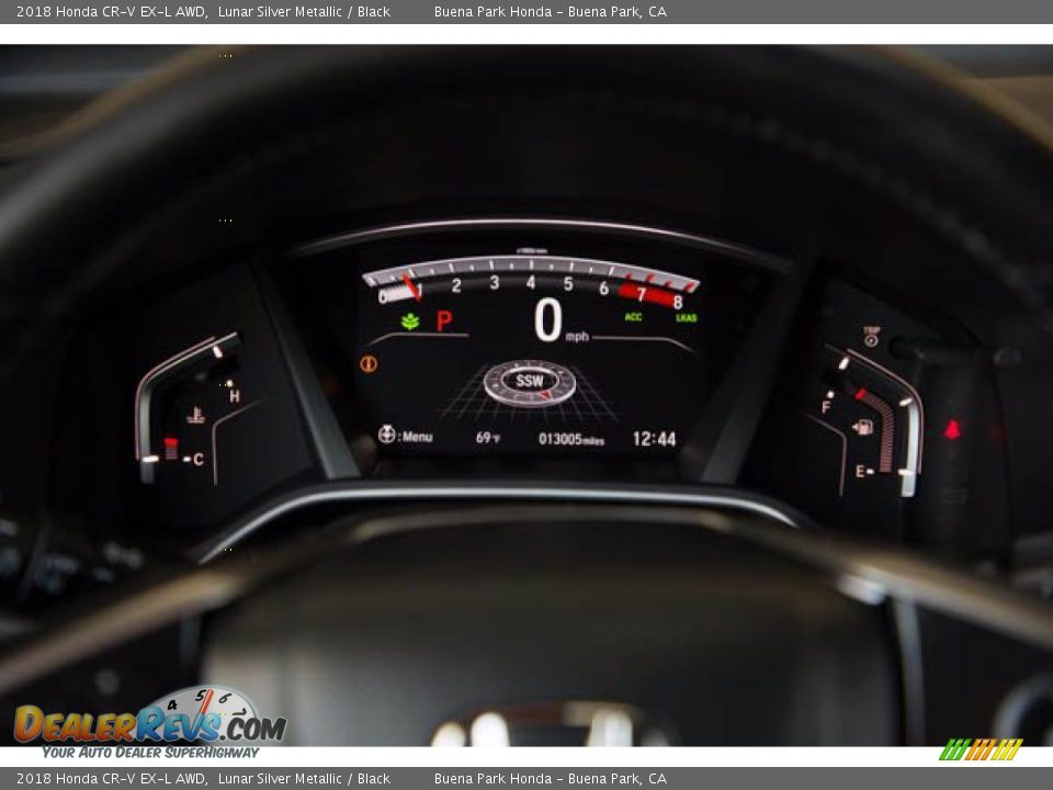 2018 Honda CR-V EX-L AWD Lunar Silver Metallic / Black Photo #28