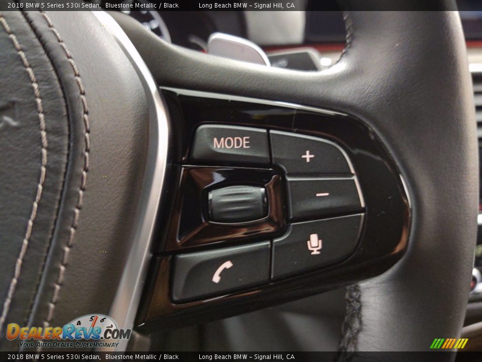 2018 BMW 5 Series 530i Sedan Bluestone Metallic / Black Photo #20