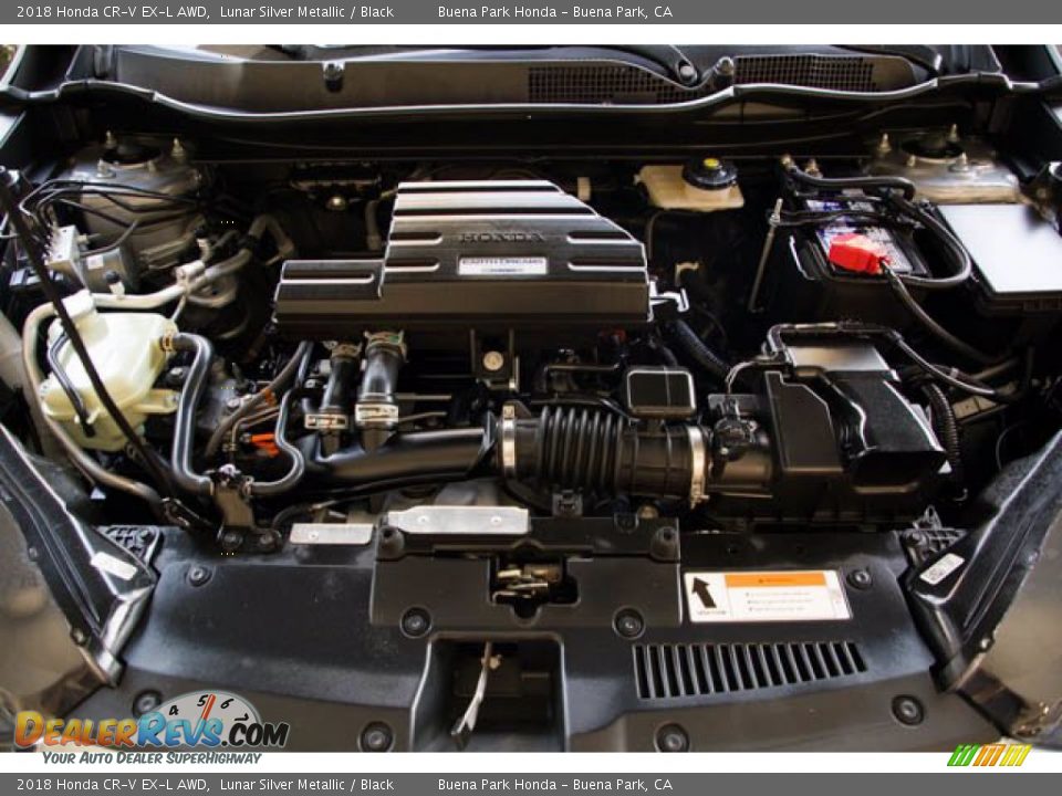 2018 Honda CR-V EX-L AWD Lunar Silver Metallic / Black Photo #34