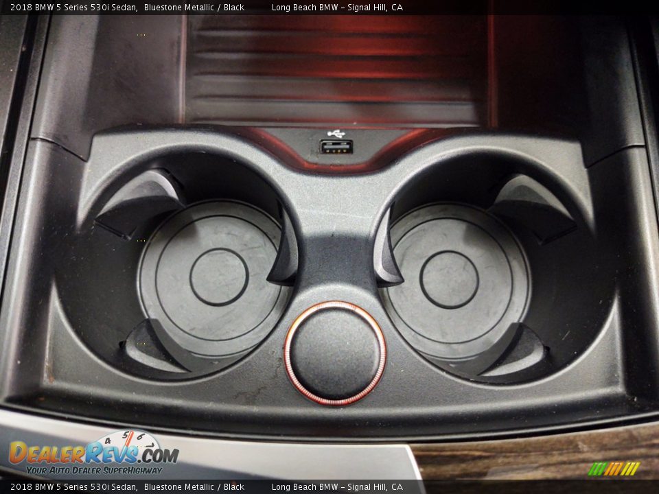 2018 BMW 5 Series 530i Sedan Bluestone Metallic / Black Photo #26