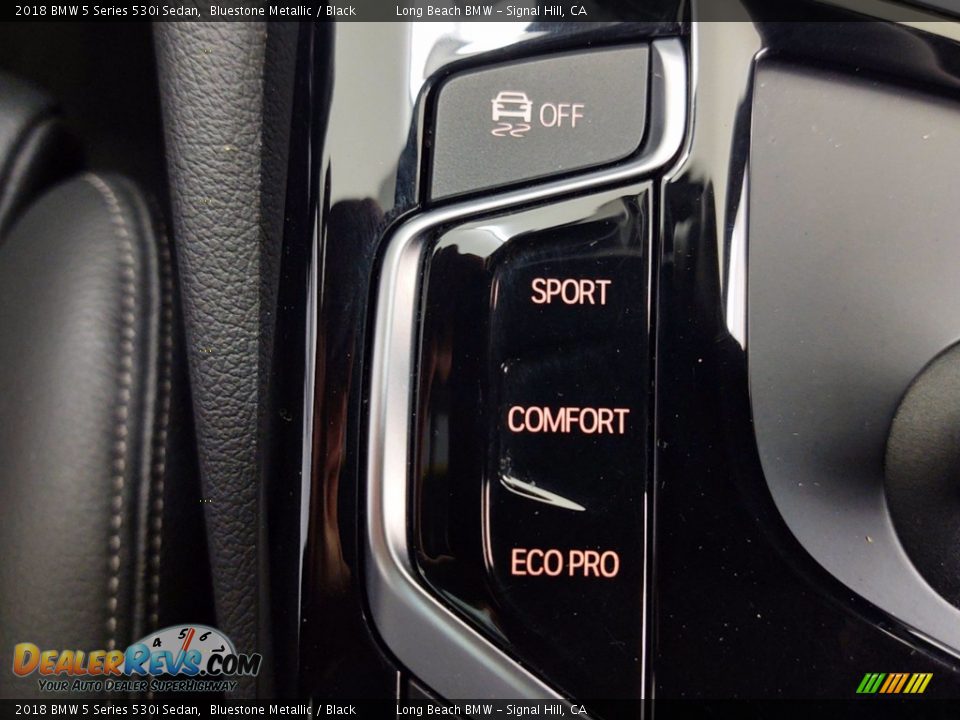 2018 BMW 5 Series 530i Sedan Bluestone Metallic / Black Photo #28