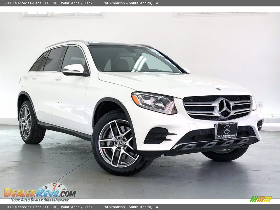 2018 Mercedes-Benz GLC 300 Polar White / Black Photo #34