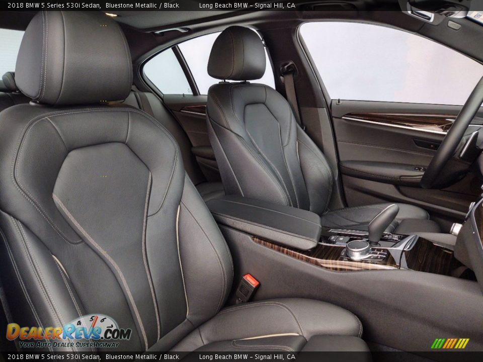 2018 BMW 5 Series 530i Sedan Bluestone Metallic / Black Photo #34