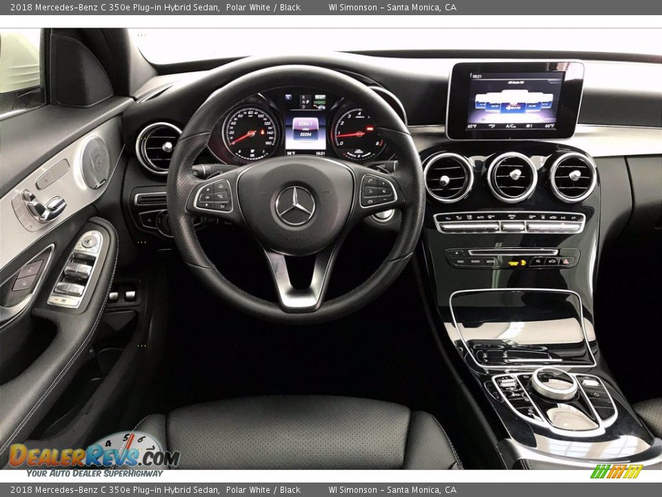 2018 Mercedes-Benz C 350e Plug-in Hybrid Sedan Polar White / Black Photo #4