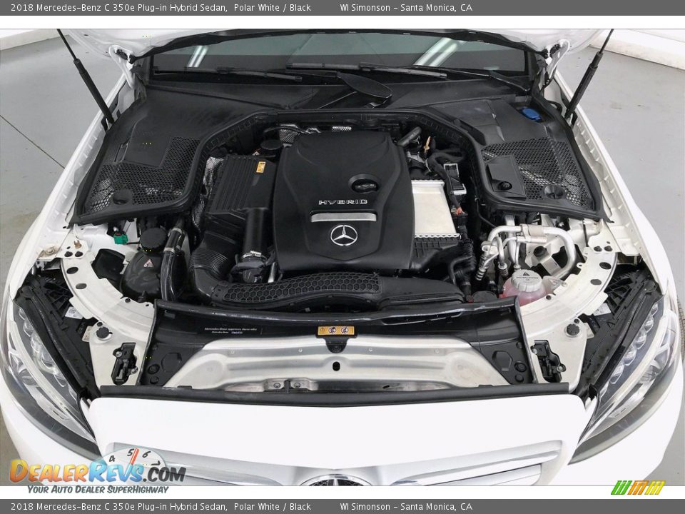 2018 Mercedes-Benz C 350e Plug-in Hybrid Sedan Polar White / Black Photo #9