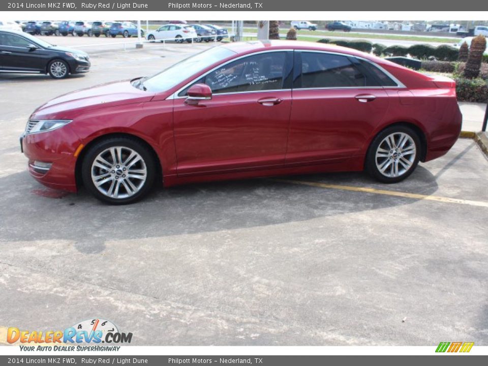 2014 Lincoln MKZ FWD Ruby Red / Light Dune Photo #5
