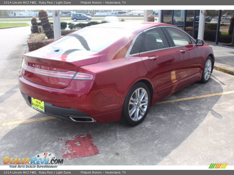2014 Lincoln MKZ FWD Ruby Red / Light Dune Photo #8