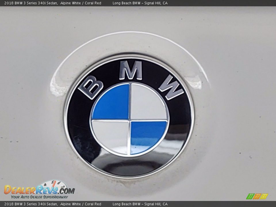 2018 BMW 3 Series 340i Sedan Alpine White / Coral Red Photo #9
