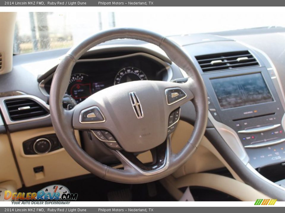 2014 Lincoln MKZ FWD Ruby Red / Light Dune Photo #23