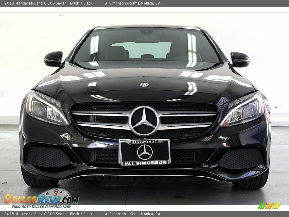 2018 Mercedes-Benz C 300 Sedan Black / Black Photo #2