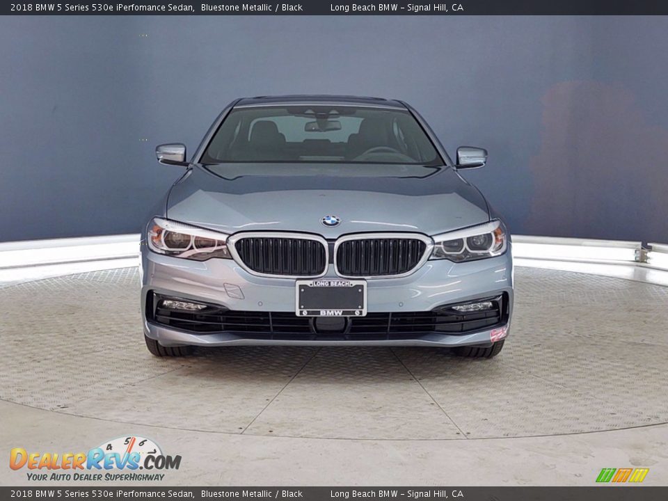 2018 BMW 5 Series 530e iPerfomance Sedan Bluestone Metallic / Black Photo #2