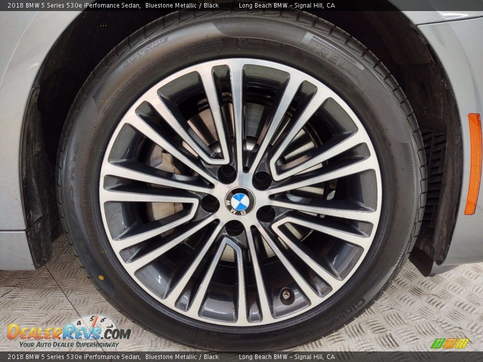 2018 BMW 5 Series 530e iPerfomance Sedan Bluestone Metallic / Black Photo #6