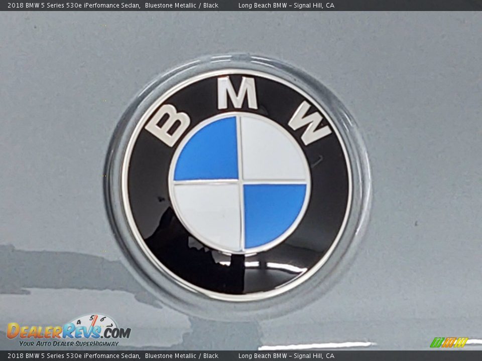 2018 BMW 5 Series 530e iPerfomance Sedan Bluestone Metallic / Black Photo #8