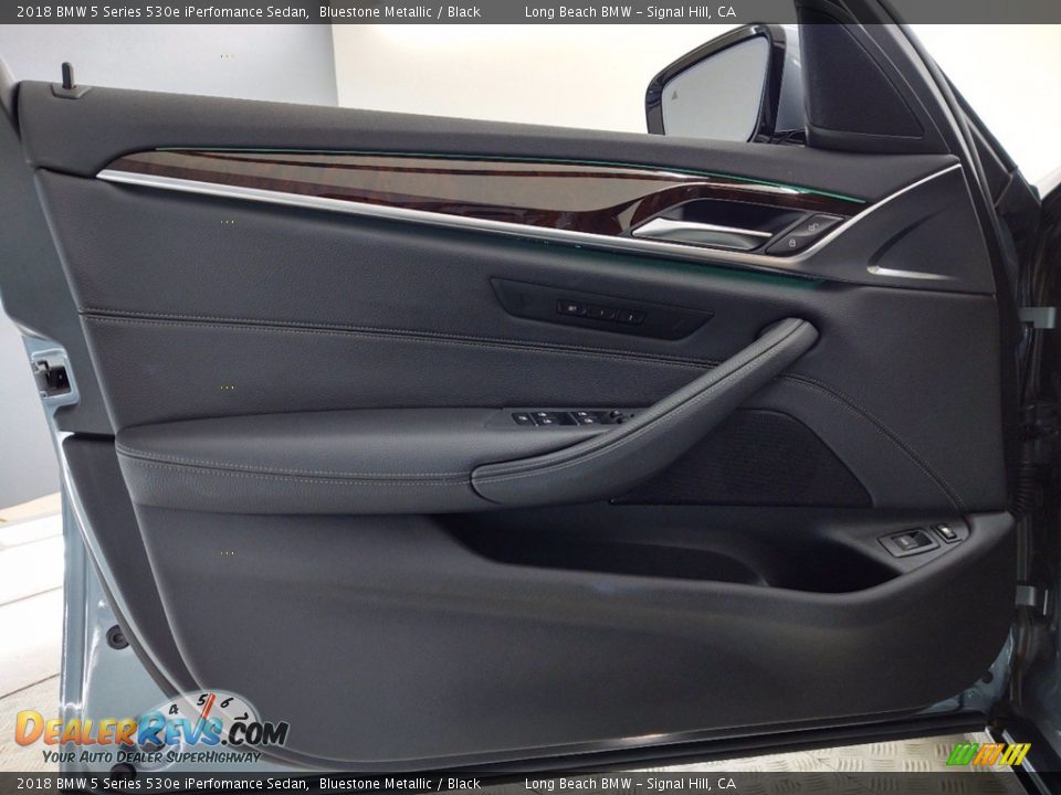 2018 BMW 5 Series 530e iPerfomance Sedan Bluestone Metallic / Black Photo #13
