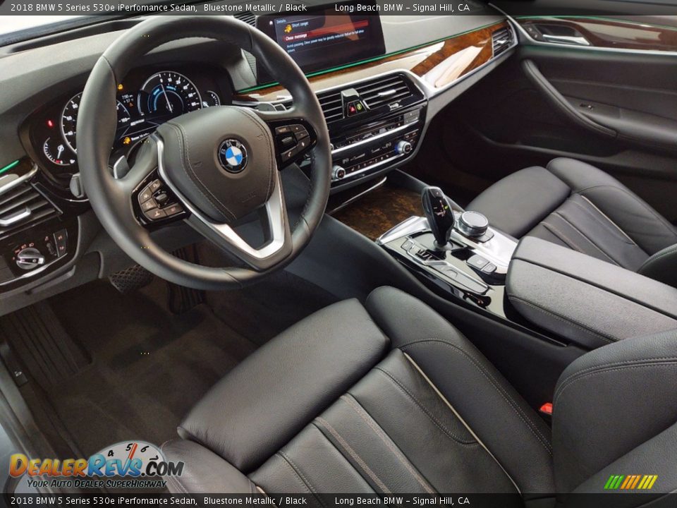 2018 BMW 5 Series 530e iPerfomance Sedan Bluestone Metallic / Black Photo #16