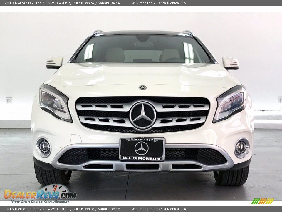 2018 Mercedes-Benz GLA 250 4Matic Cirrus White / Sahara Beige Photo #2