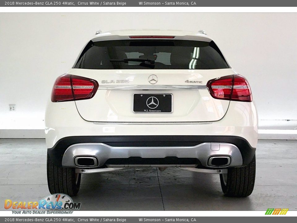 2018 Mercedes-Benz GLA 250 4Matic Cirrus White / Sahara Beige Photo #3