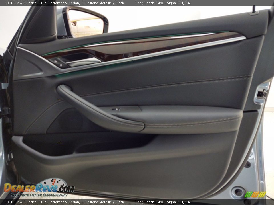 2018 BMW 5 Series 530e iPerfomance Sedan Bluestone Metallic / Black Photo #32