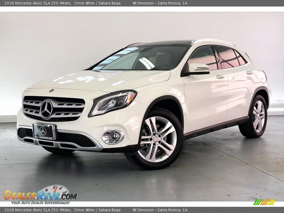 2018 Mercedes-Benz GLA 250 4Matic Cirrus White / Sahara Beige Photo #12