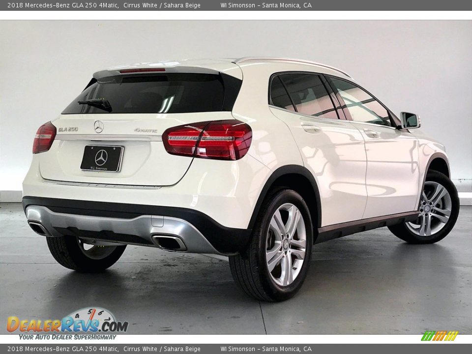 2018 Mercedes-Benz GLA 250 4Matic Cirrus White / Sahara Beige Photo #13