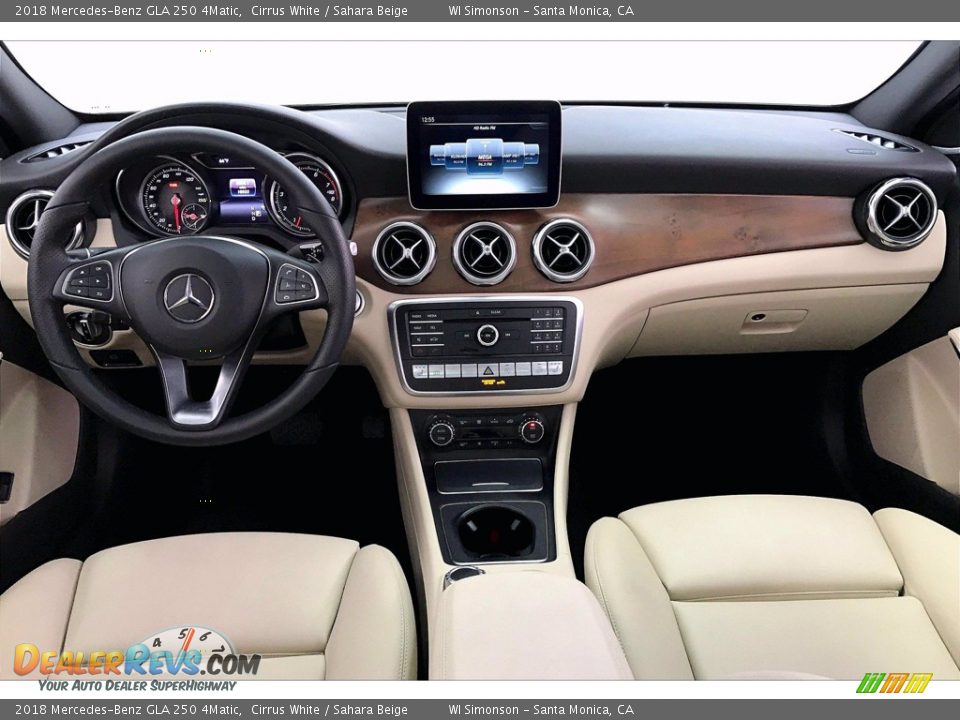 2018 Mercedes-Benz GLA 250 4Matic Cirrus White / Sahara Beige Photo #15