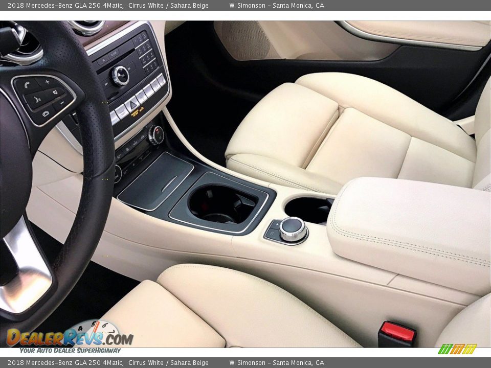 2018 Mercedes-Benz GLA 250 4Matic Cirrus White / Sahara Beige Photo #17