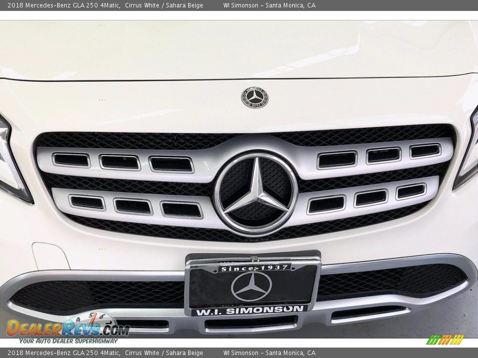 2018 Mercedes-Benz GLA 250 4Matic Cirrus White / Sahara Beige Photo #30