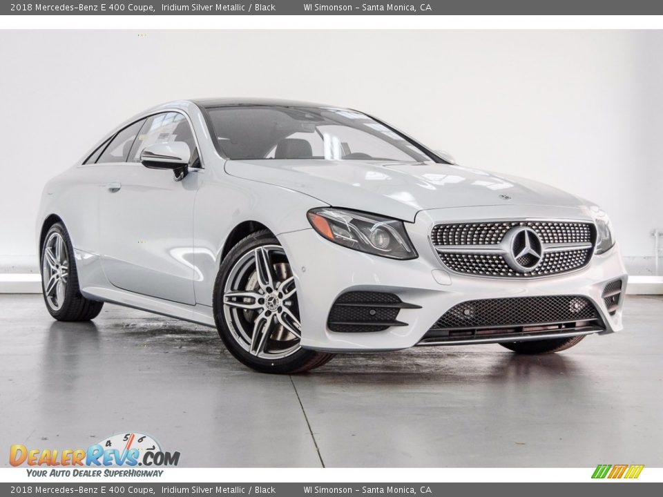 2018 Mercedes-Benz E 400 Coupe Iridium Silver Metallic / Black Photo #12