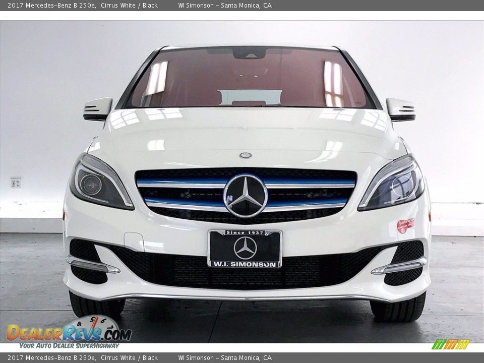 2017 Mercedes-Benz B 250e Cirrus White / Black Photo #2