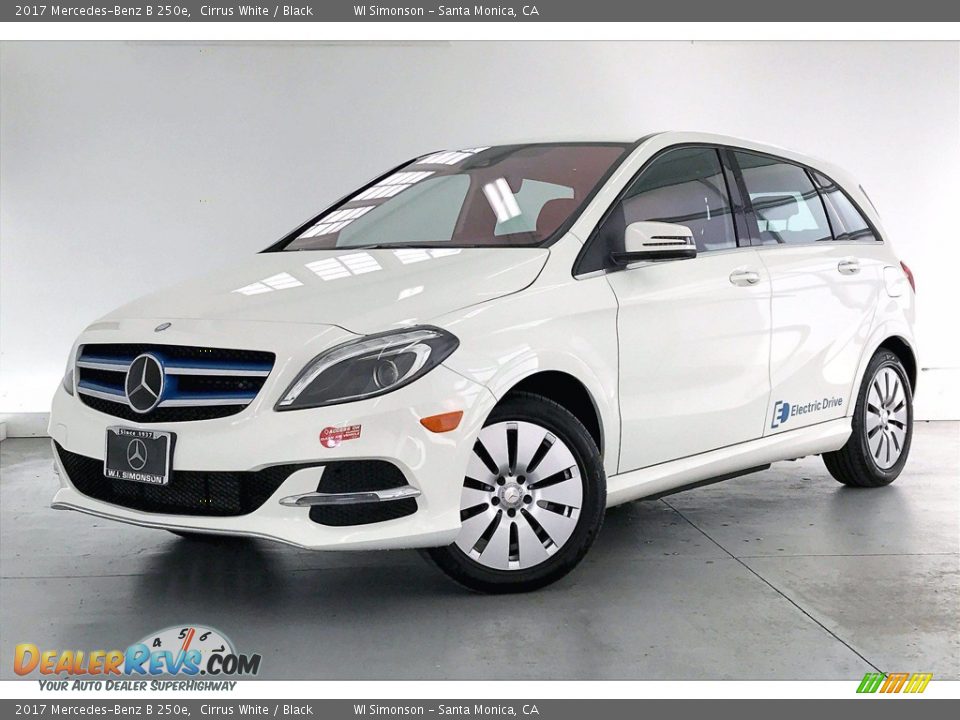 2017 Mercedes-Benz B 250e Cirrus White / Black Photo #12