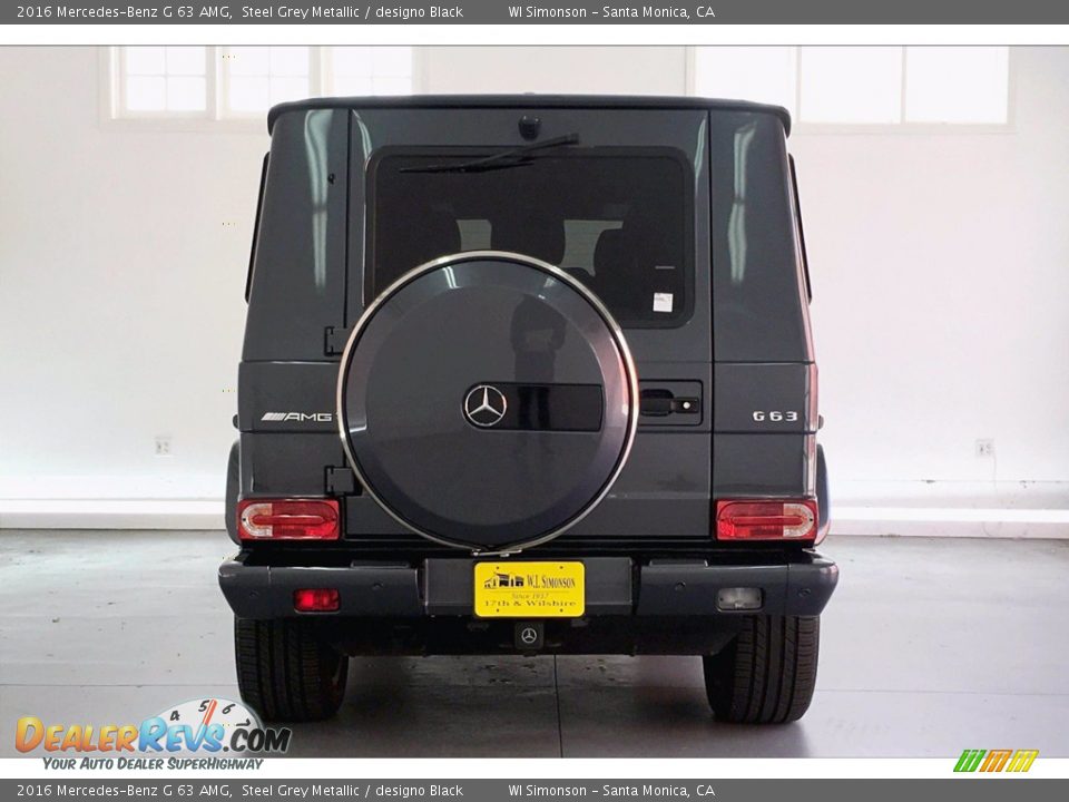 2016 Mercedes-Benz G 63 AMG Steel Grey Metallic / designo Black Photo #3