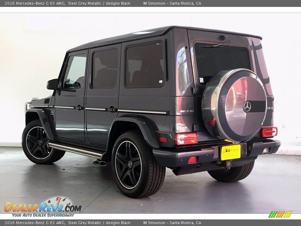 2016 Mercedes-Benz G 63 AMG Steel Grey Metallic / designo Black Photo #10