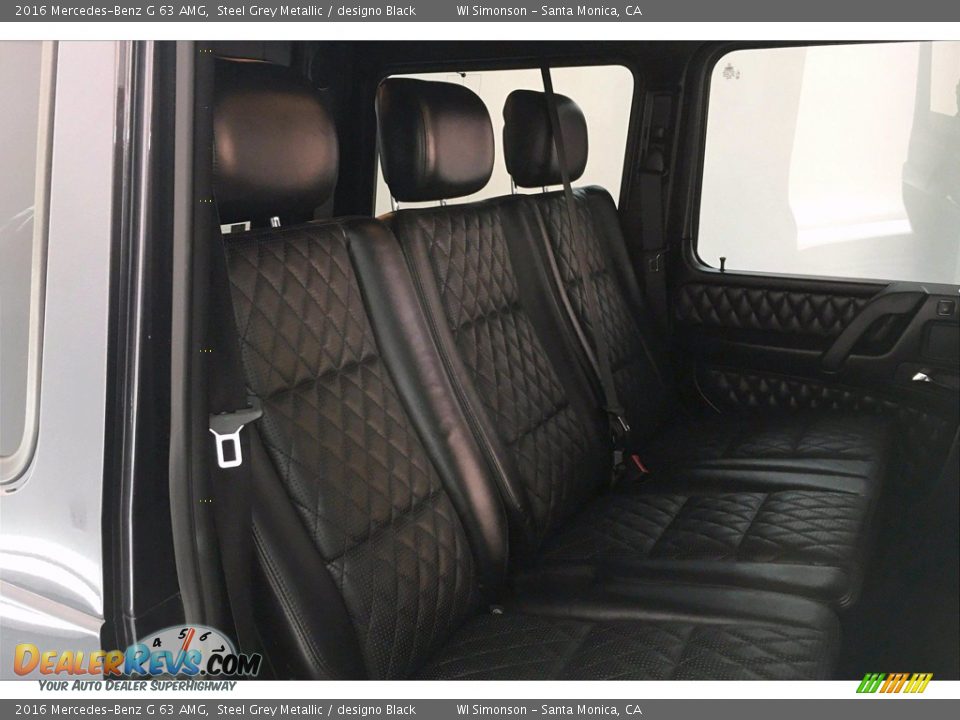 Rear Seat of 2016 Mercedes-Benz G 63 AMG Photo #13