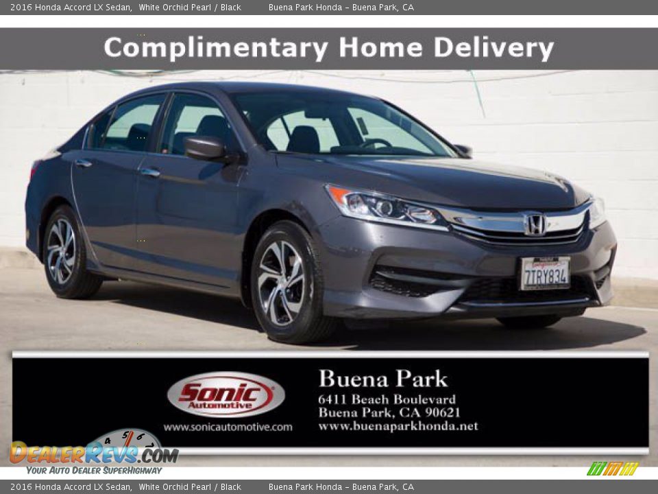 2016 Honda Accord LX Sedan White Orchid Pearl / Black Photo #1