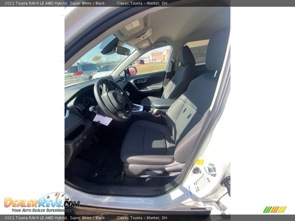 2021 Toyota RAV4 LE AWD Hybrid Super White / Black Photo #2