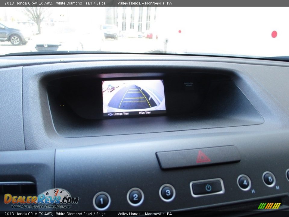 2013 Honda CR-V EX AWD White Diamond Pearl / Beige Photo #16