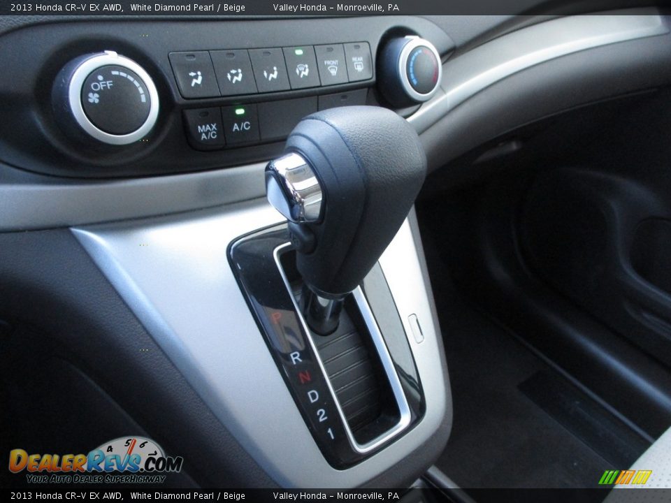 2013 Honda CR-V EX AWD White Diamond Pearl / Beige Photo #17