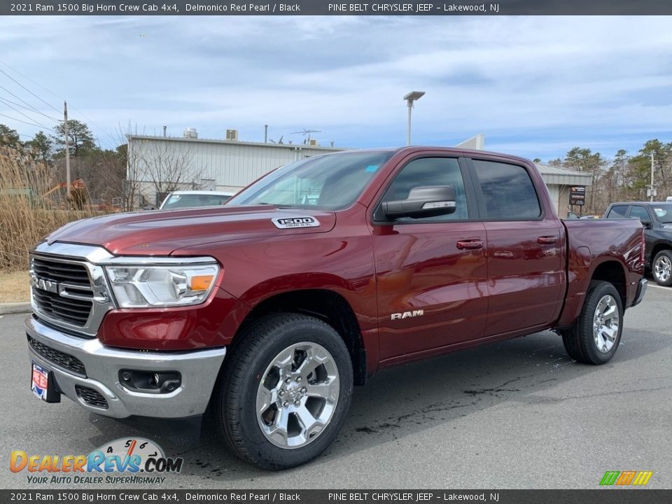 2021 Ram 1500 Big Horn Crew Cab 4x4 Delmonico Red Pearl / Black Photo #1