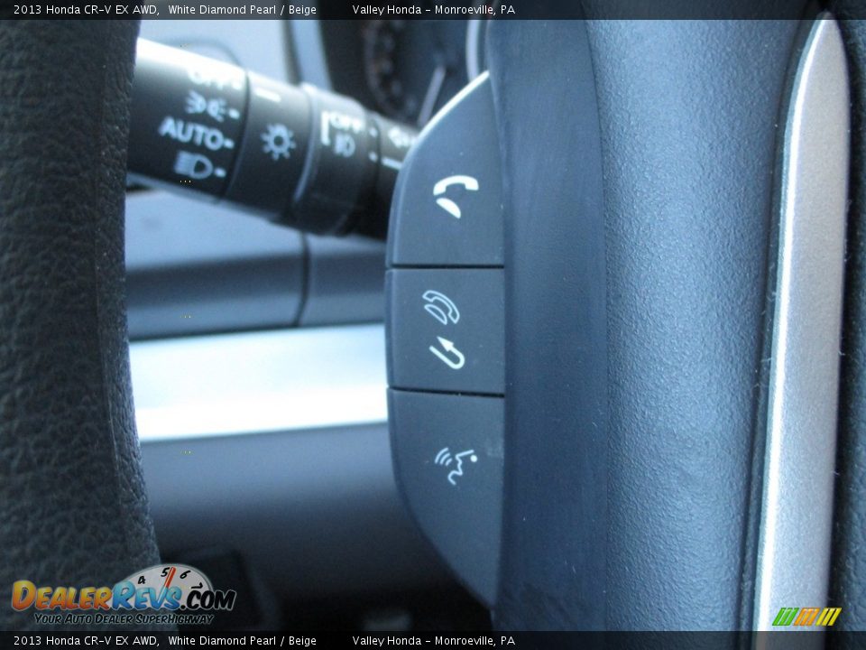 2013 Honda CR-V EX AWD White Diamond Pearl / Beige Photo #18