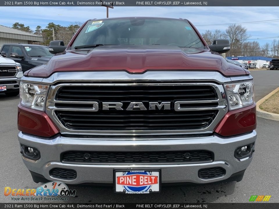 2021 Ram 1500 Big Horn Crew Cab 4x4 Delmonico Red Pearl / Black Photo #3